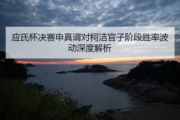 应氏杯决赛申真谞对柯洁官子阶段胜率波动深度解析